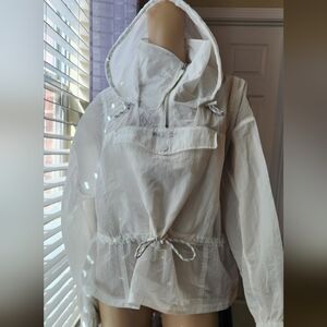 RLX Ralph Lauren Cream Hooded Utility Jacket